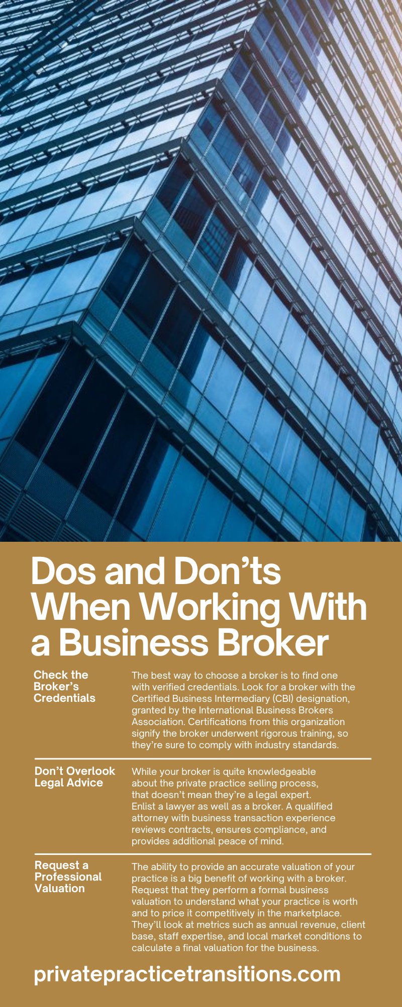 Dos and Don’ts When Working With a Business Broker