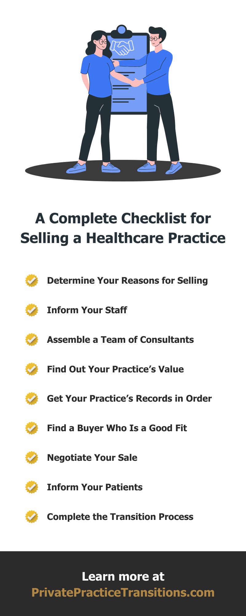 A Complete Checklist for Selling a Healthcare Practice
