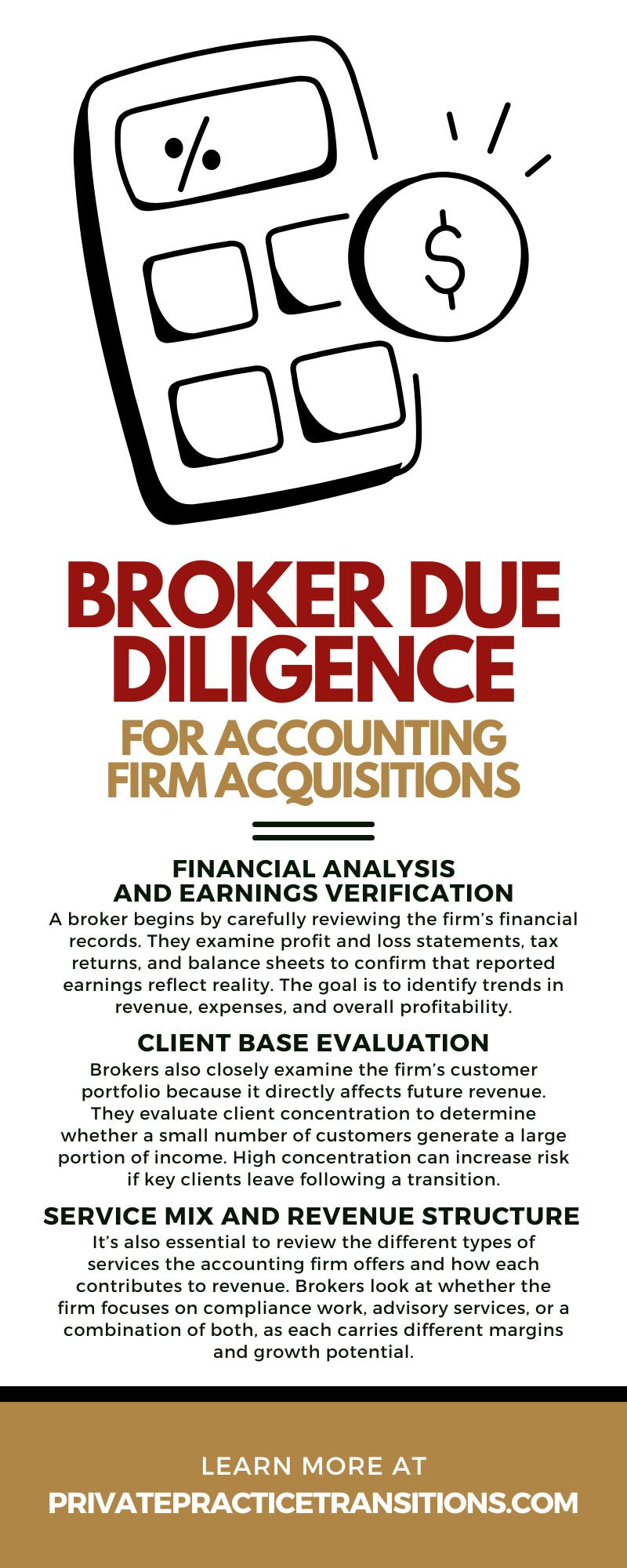 Broker Due Diligence for Accounting Firm Acquisitions